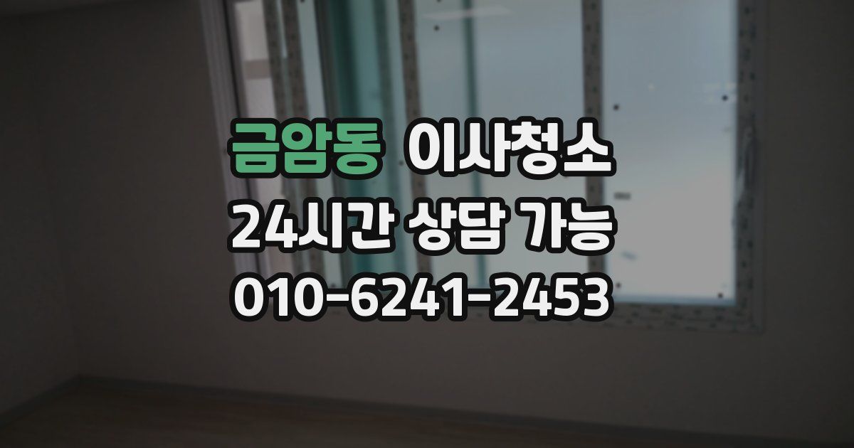 금암동 입주청소