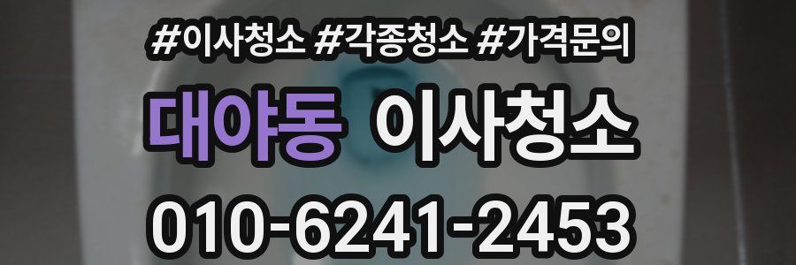 대야동 이사청소