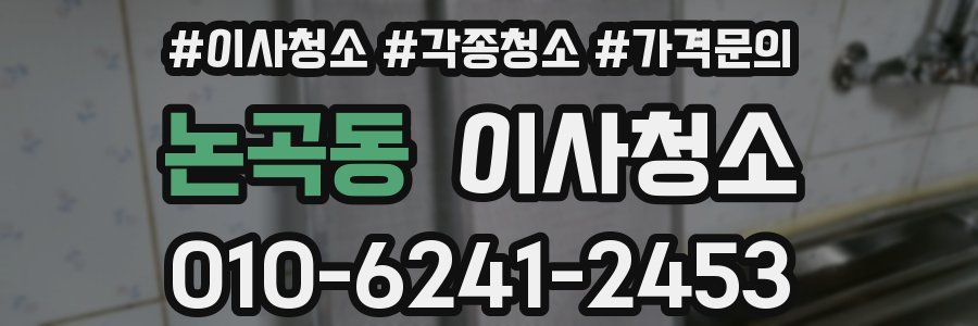 논곡동 이사청소