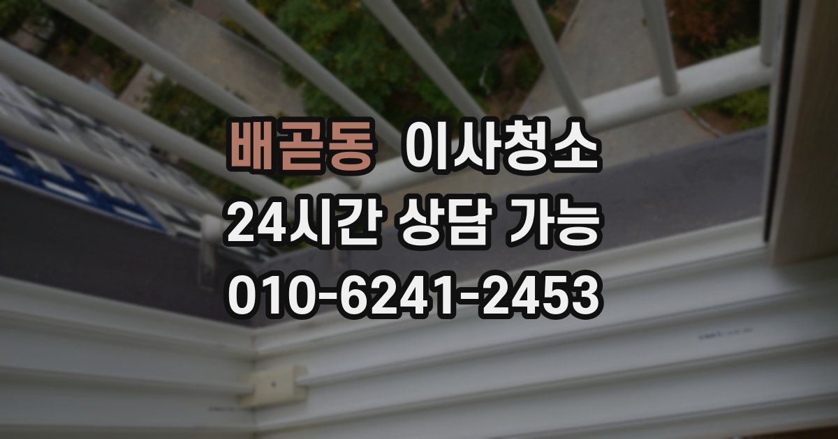 배곧동 입주청소