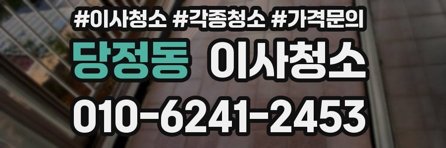 당정동 이사청소