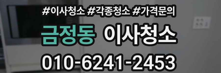 금정동 이사청소