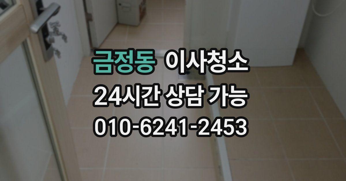 금정동 입주청소