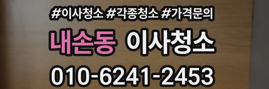 내손동 이사청소