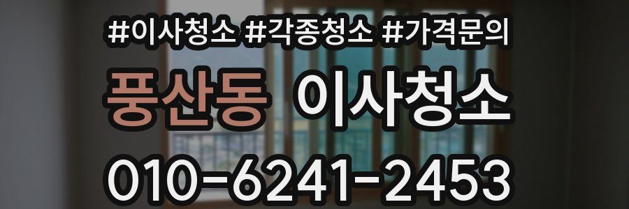 풍산동 이사청소