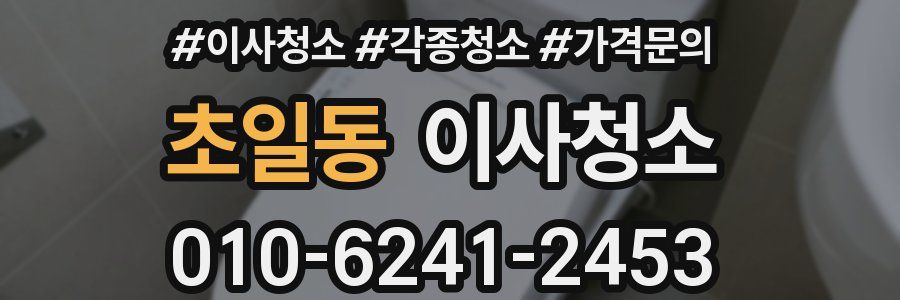 초일동 이사청소