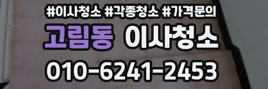 고림동 이사청소