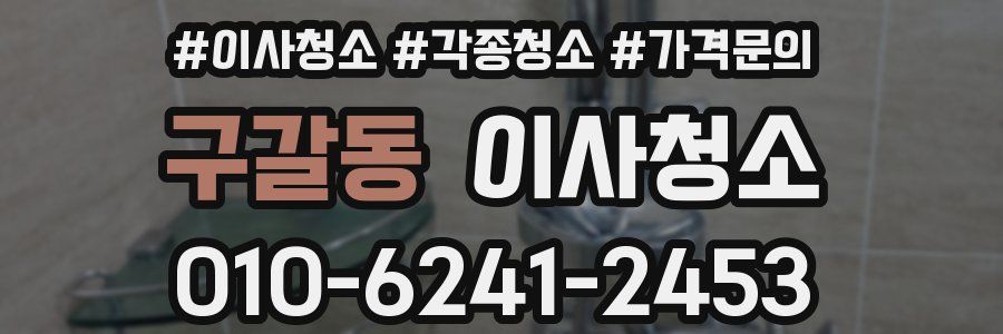 구갈동 이사청소