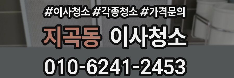 지곡동 이사청소