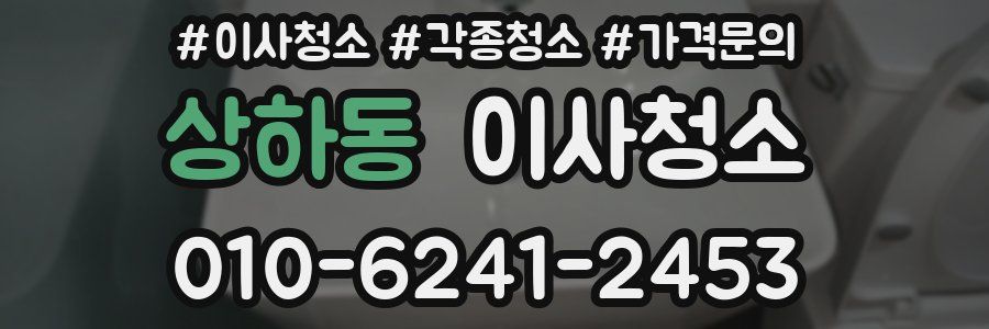 상하동 이사청소