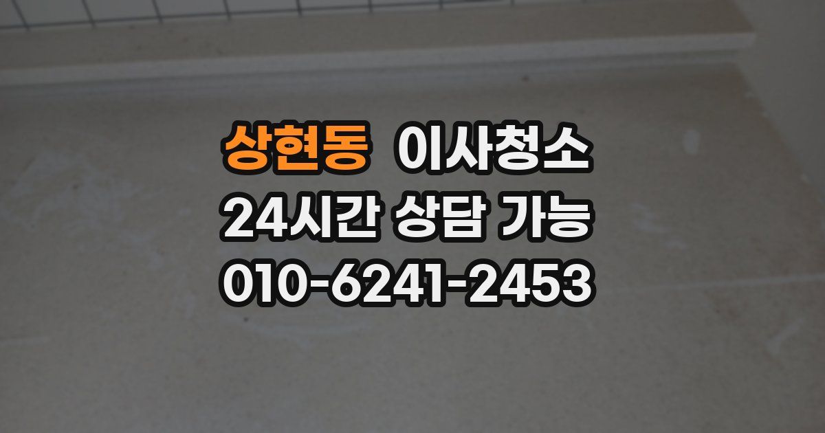 상현동 입주청소