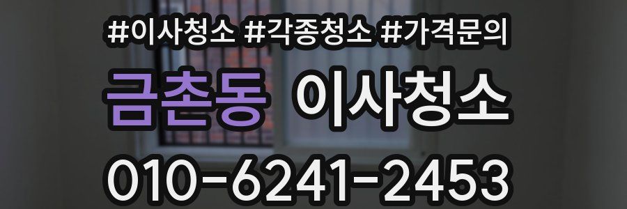 금촌동 이사청소