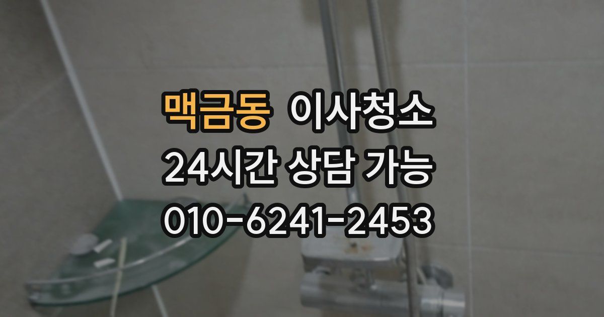 맥금동 입주청소