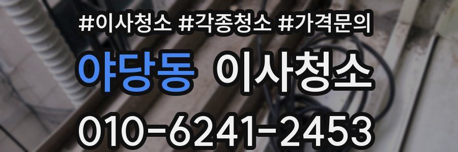 야당동 이사청소