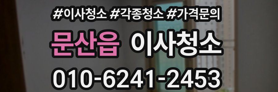 문산읍 이사청소