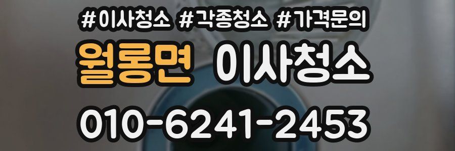 월롱면 이사청소