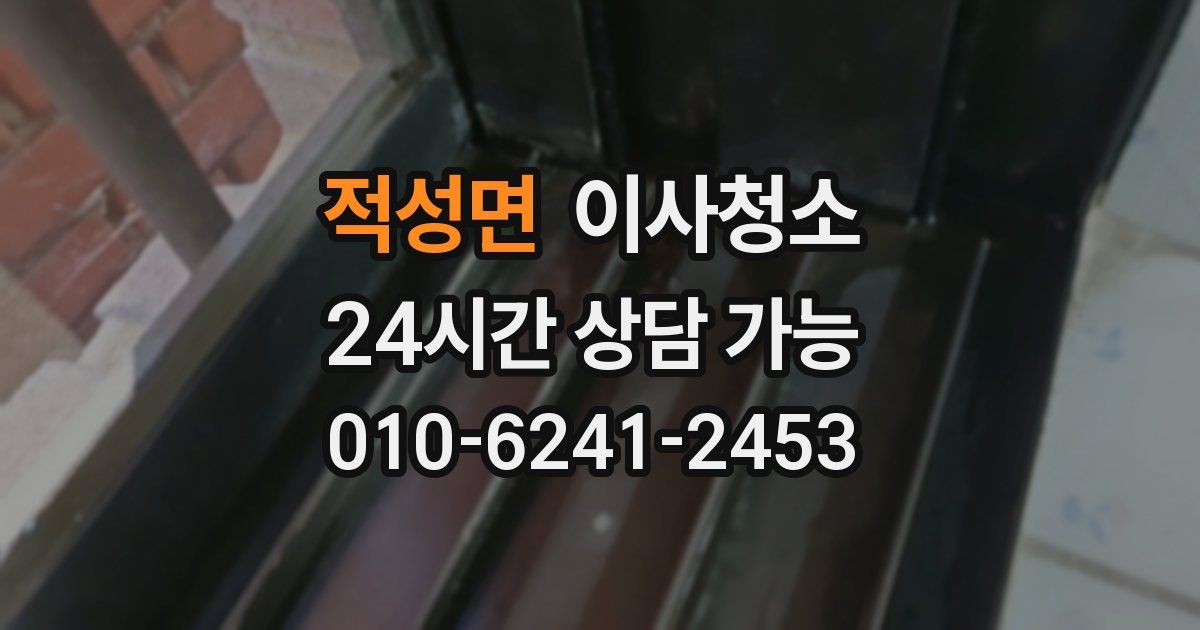 적성면 입주청소