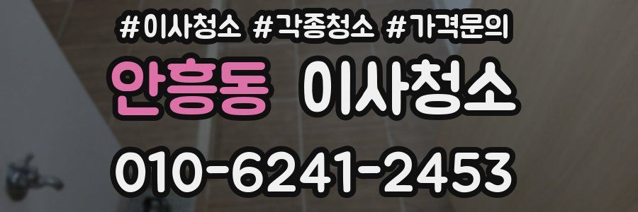 안흥동 이사청소