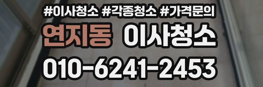 연지동 이사청소