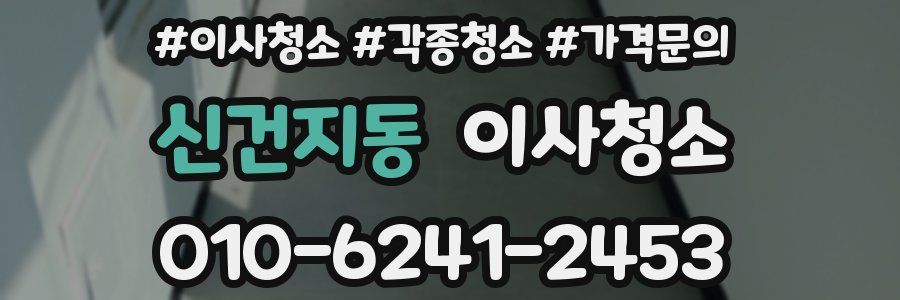 신건지동 이사청소