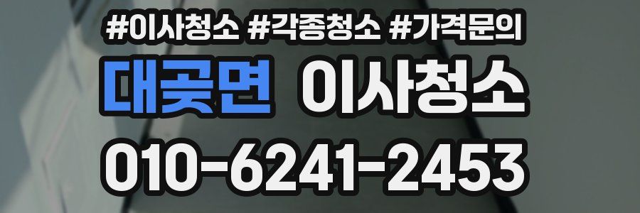 대곶면 이사청소