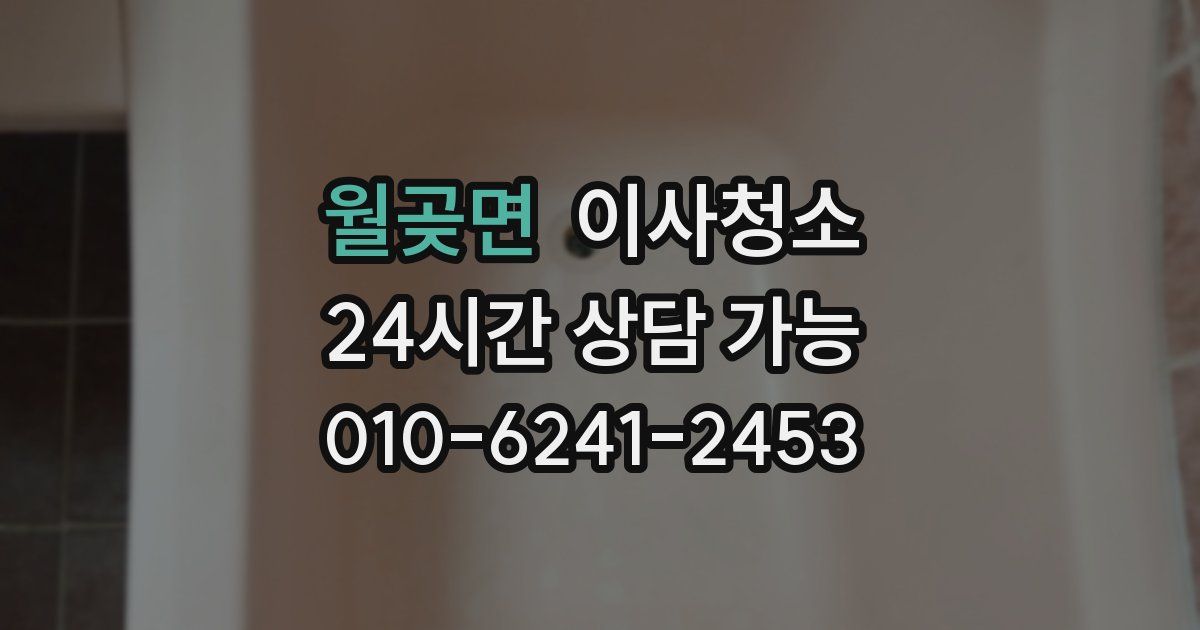 월곶면 입주청소