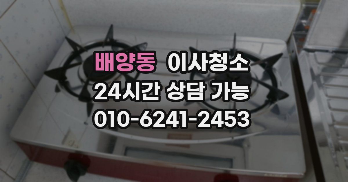 배양동 입주청소