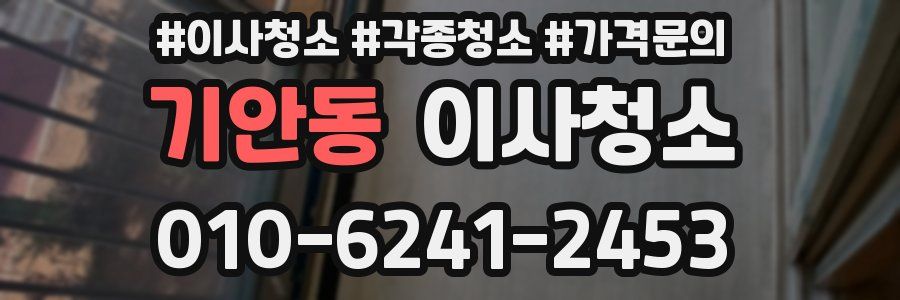 기안동 이사청소