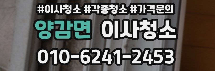 양감면 이사청소