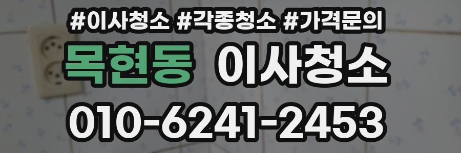 목현동 이사청소