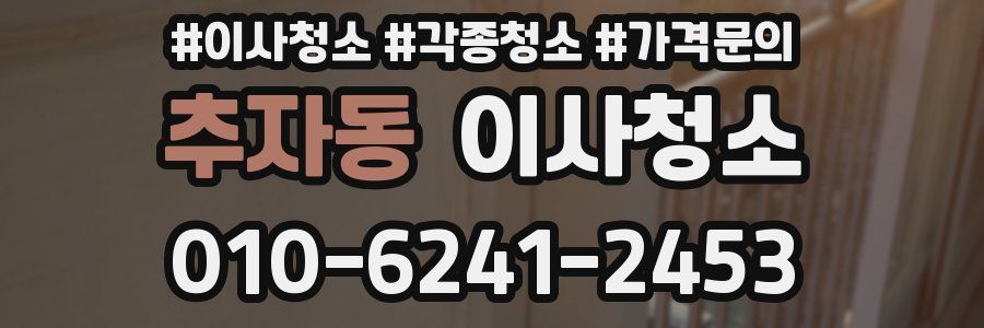 추자동 이사청소