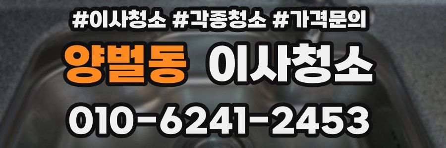 양벌동 이사청소