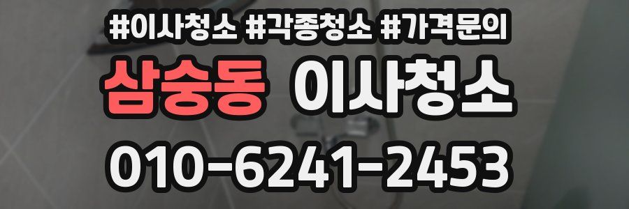 삼숭동 이사청소