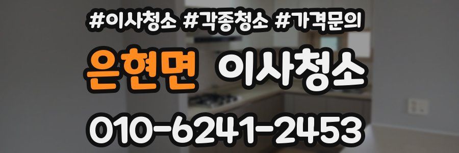 은현면 이사청소