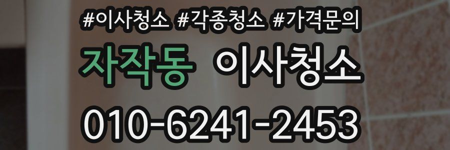 자작동 이사청소