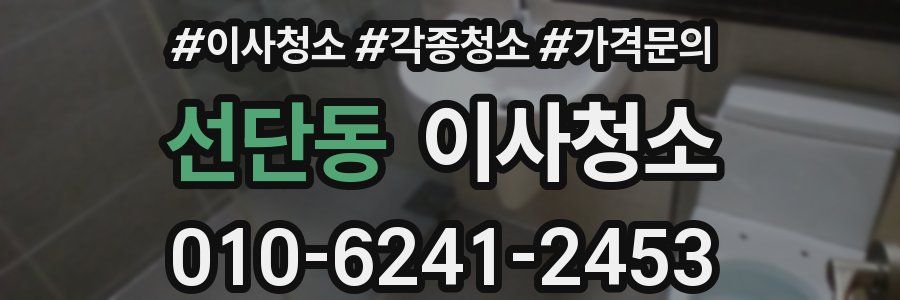 선단동 이사청소