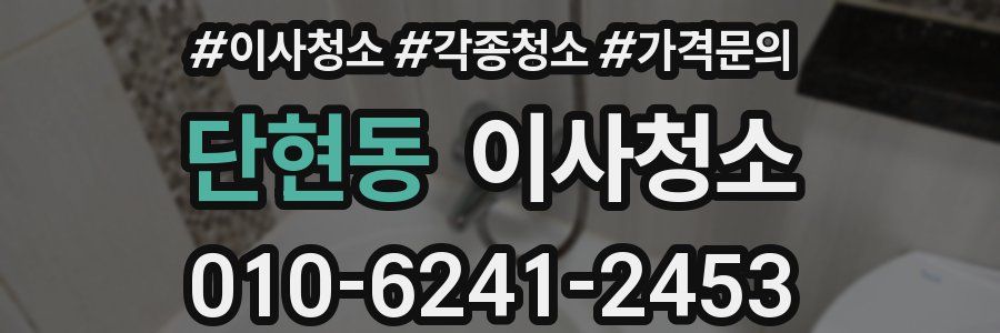 단현동 이사청소