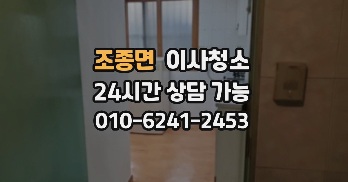 조종면 입주청소