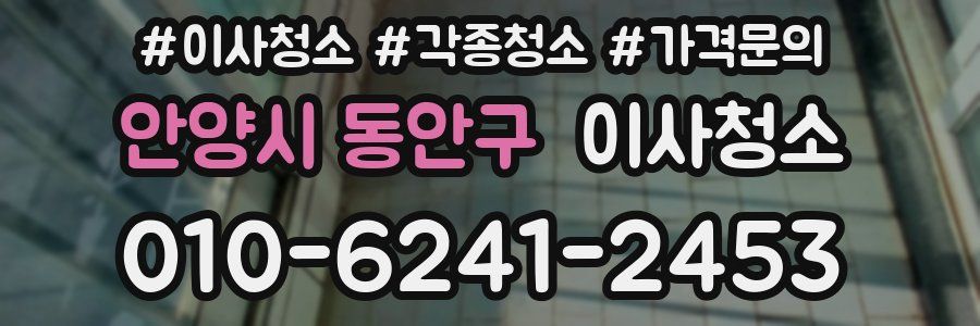 안양시 동안구 이사청소