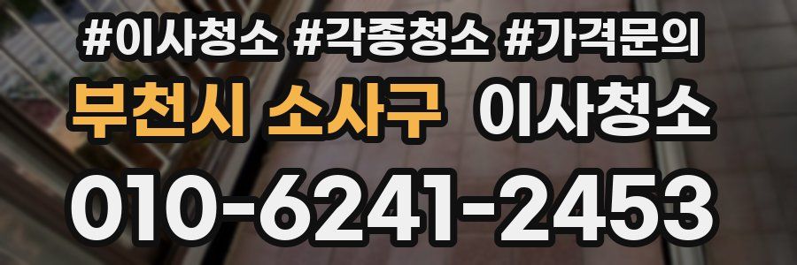 부천시 소사구 이사청소