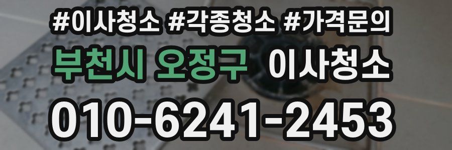 부천시 오정구 이사청소