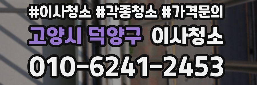 고양시 덕양구 이사청소