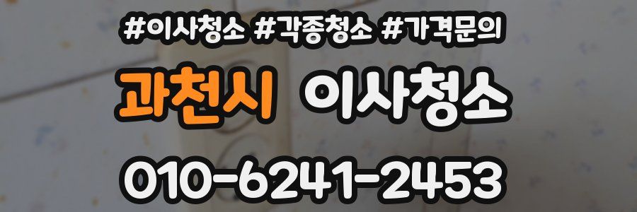 과천시 이사청소