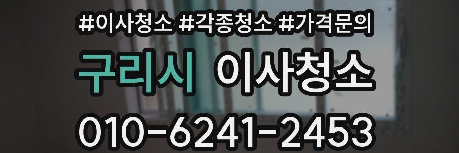 구리시 이사청소