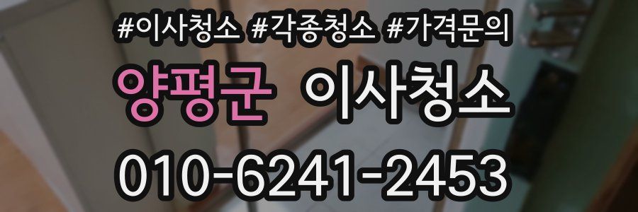 양평군 이사청소