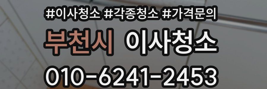 부천시 이사청소