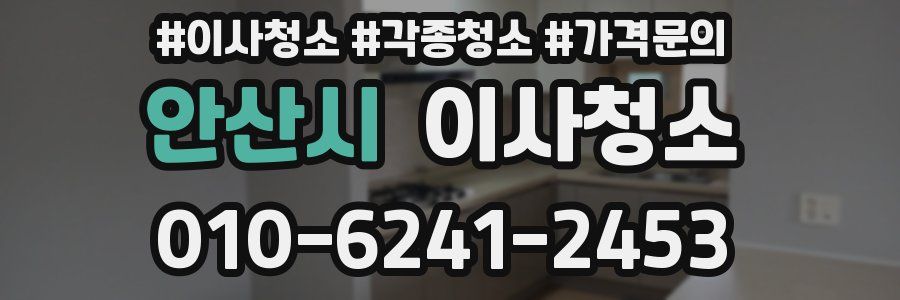 안산시 이사청소