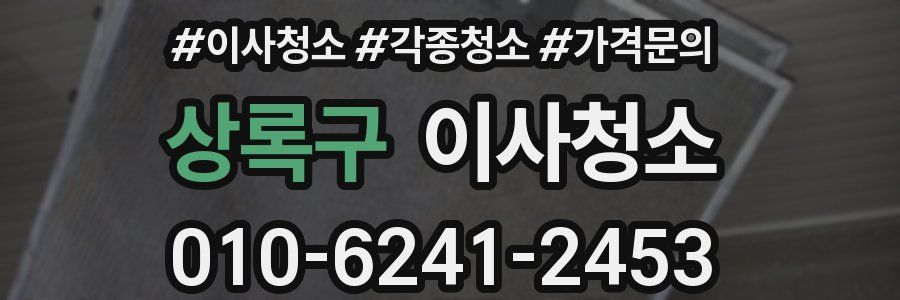 상록구 이사청소