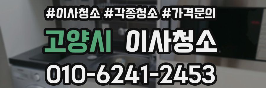 고양시 이사청소