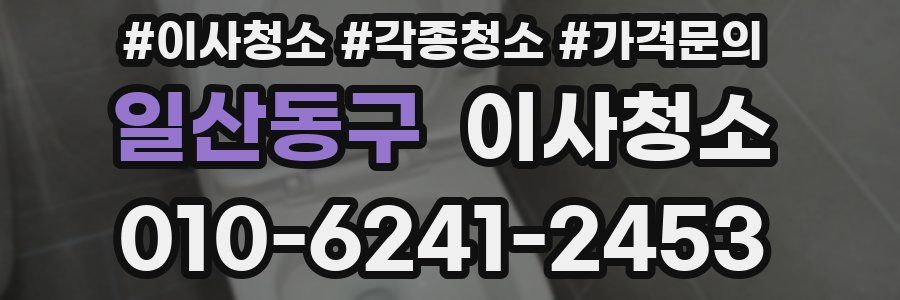 일산동구 이사청소